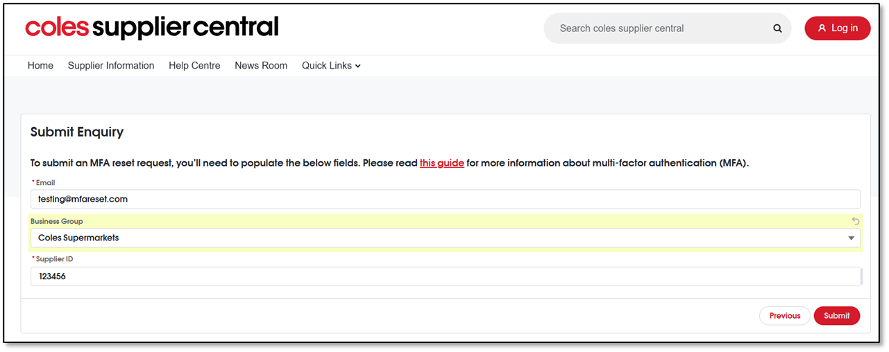 FAQ on Multi-Factor Authentication (MFA) | coles supplier central