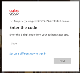 Multi-Factor Authentication on Coles Supplier Central | coles supplier ...